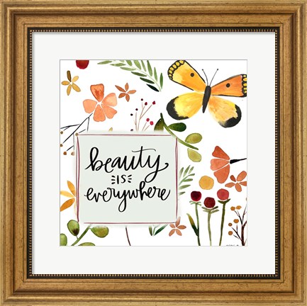 Framed Beauty Butterfly Print