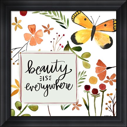 Framed Beauty Butterfly Print