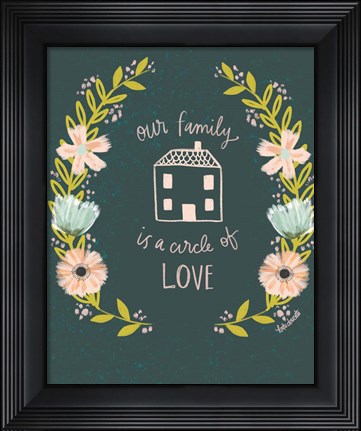 Framed Our Family is a Circle of Love Print