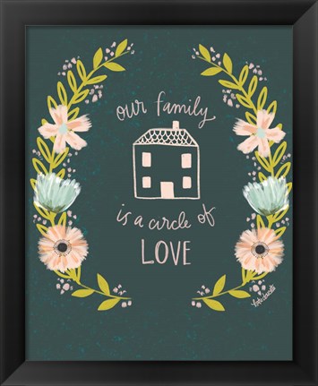 Framed Our Family is a Circle of Love Print