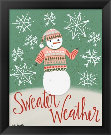 Framed Sweater Weather Print