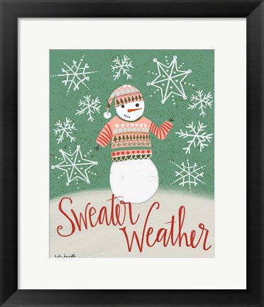 Framed Sweater Weather Print