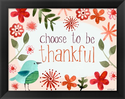 Framed Choose to be Thankful Print