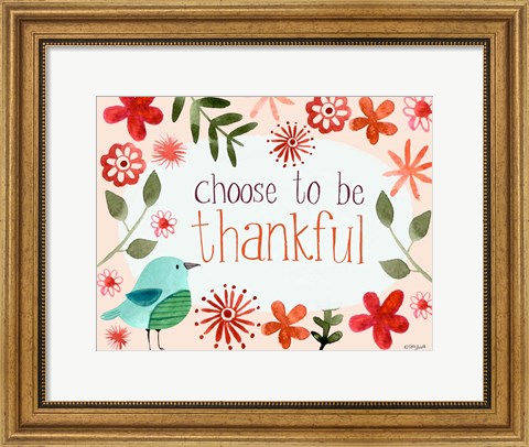Framed Choose to be Thankful Print