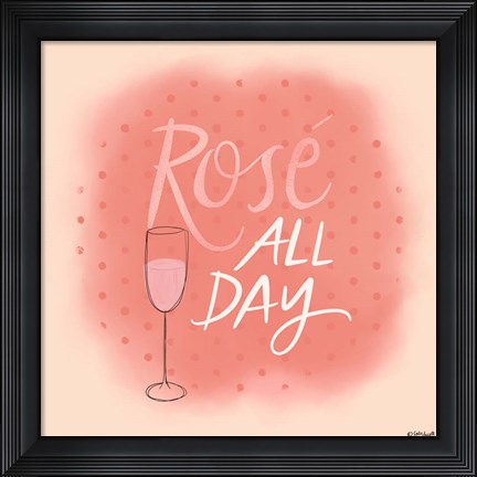 Framed Rose All Day Print