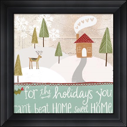Framed Home for the Holidays Print