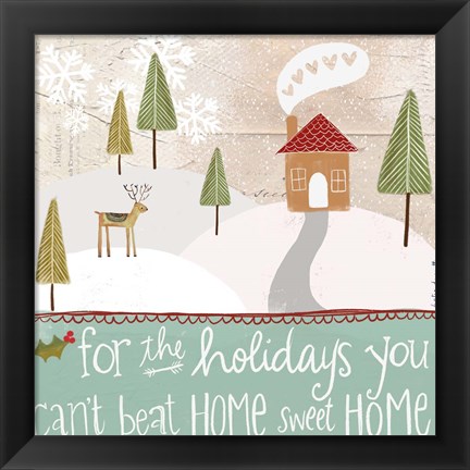 Framed Home for the Holidays Print