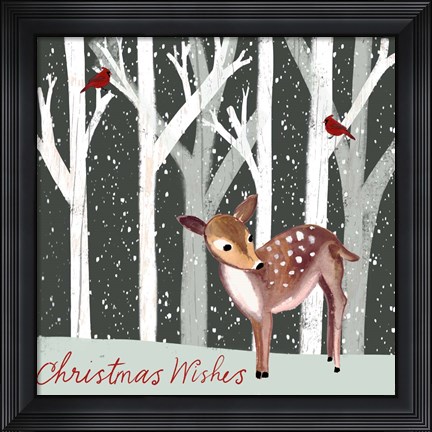 Framed Christmas Wishes Print