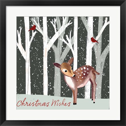 Framed Christmas Wishes Print