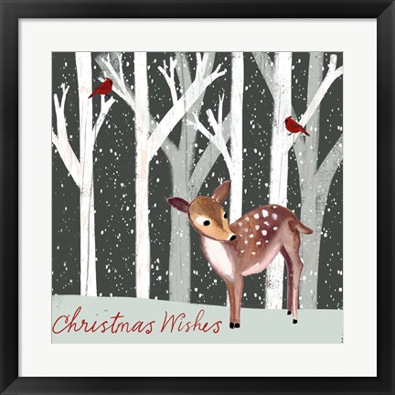 Framed Christmas Wishes Print