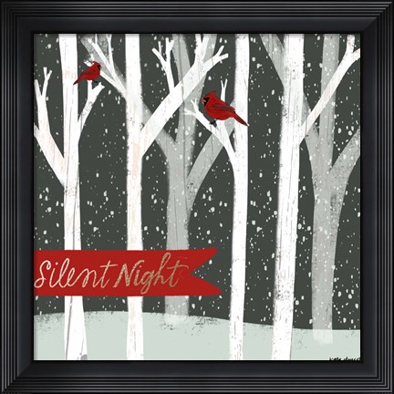 Framed Silent Night Forest Print