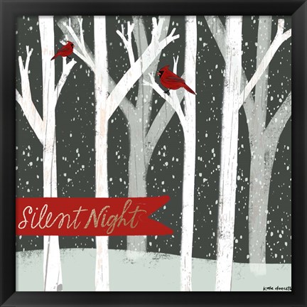 Framed Silent Night Forest Print