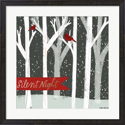 Framed Silent Night Forest Print
