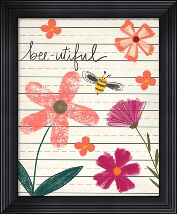 Framed Bee-utiful Print