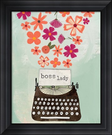 Framed Boss Lady Print