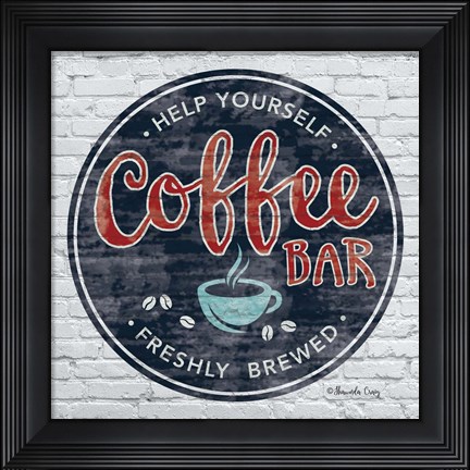 Framed Coffee Bar Print