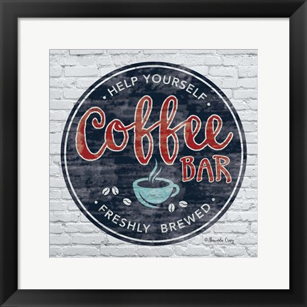 Framed Coffee Bar Print