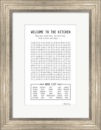 Framed Welcome to the Kitchen Print