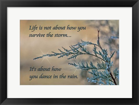 Framed Dance in the Rain Print