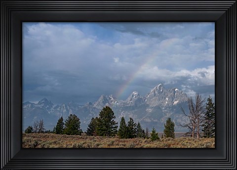 Framed Teton Rainbow Print