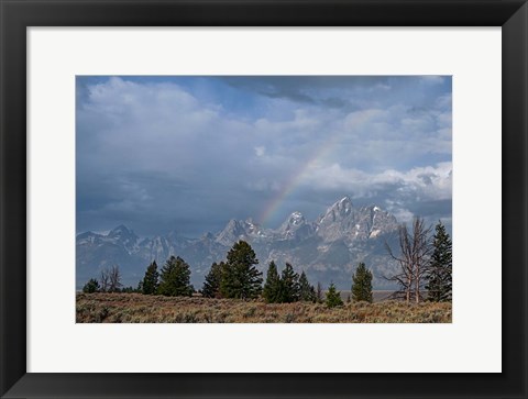 Framed Teton Rainbow Print