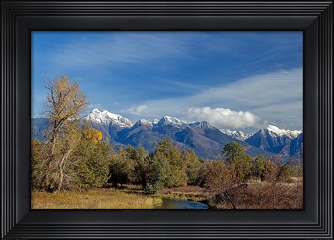 Framed Mission Mountains Print