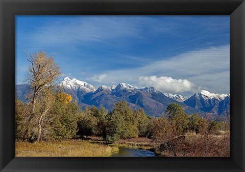 Framed Mission Mountains Print