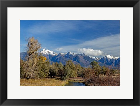 Framed Mission Mountains Print