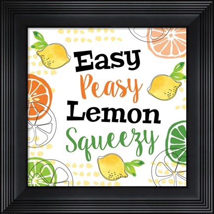 Framed Lemon Squeezy Print