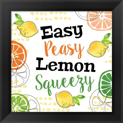 Framed Lemon Squeezy Print