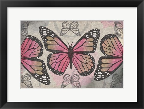 Framed Butterflies II Print