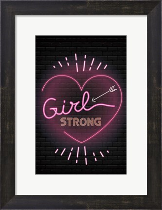Framed Girl Strong Print