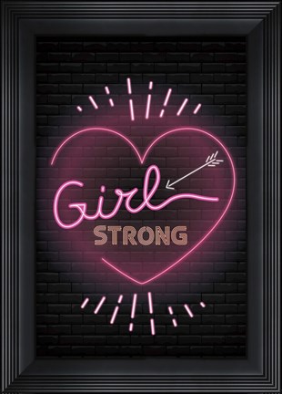 Framed Girl Strong Print
