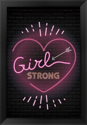 Framed Girl Strong Print