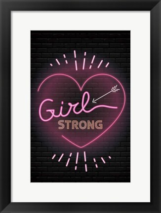 Framed Girl Strong Print