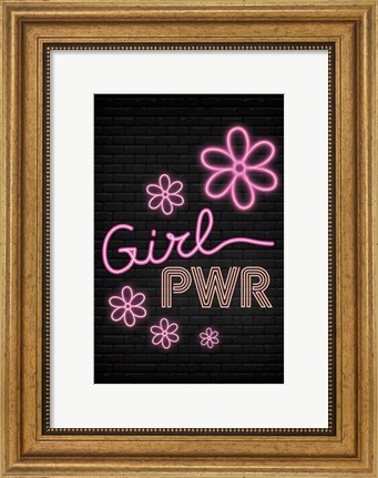 Framed Girl Pwr Print