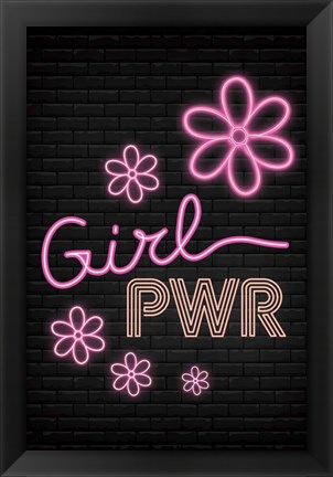 Framed Girl Pwr Print