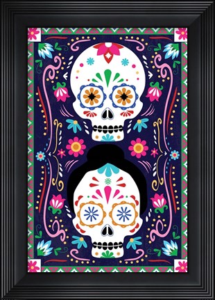 Framed Day of the Dead Print