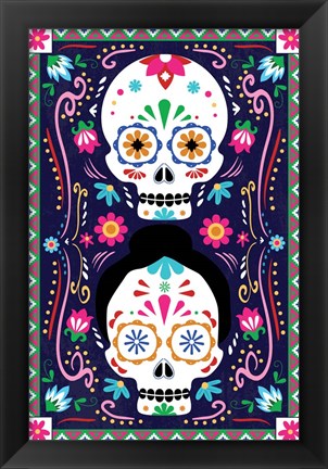 Framed Day of the Dead Print