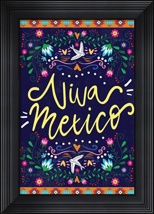 Framed Viva Mexico Print