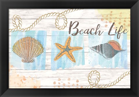 Framed Beach Life Print