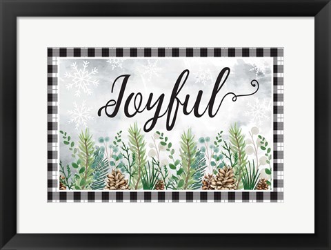 Framed Joyful Print