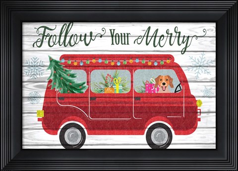 Framed Follow Your Merry Print