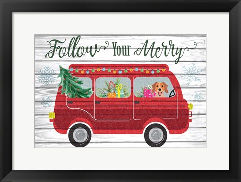 Framed Follow Your Merry Print