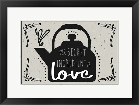 Framed Secret Ingredient Print