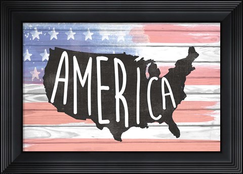 Framed America Print