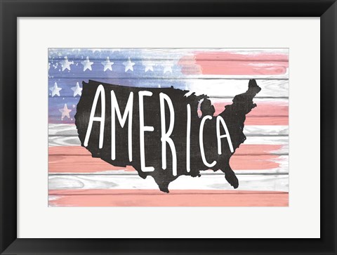 Framed America Print