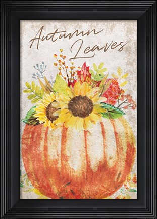 Framed Autumn Leaves Print
