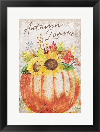 Framed Autumn Leaves Print