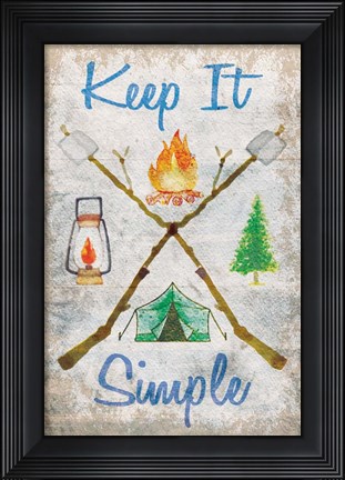 Framed Keep It Simple Print